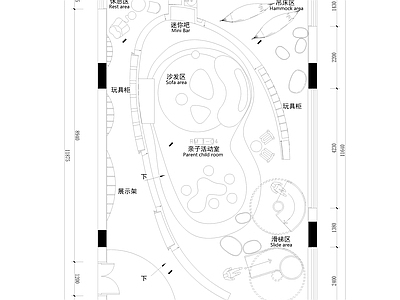 现代其他休闲娱乐空间 儿童娱乐房 施工图