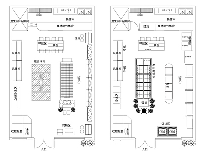 现代超市 平米山货店礼品店 超市平面布局图 施工图