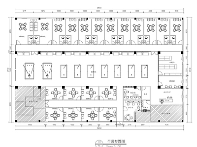 现代棋牌室 棋牌室桌球厅 施工图