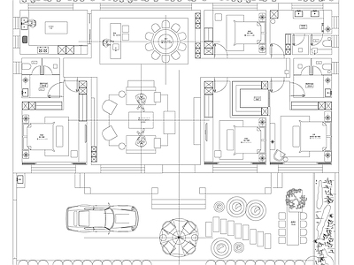 别墅 一层农村自建房 施工图