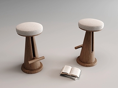 原木风吧凳 吧凳休闲凳