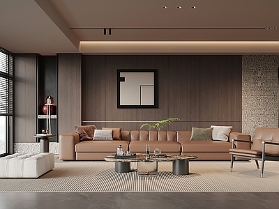 意式极简家居客厅