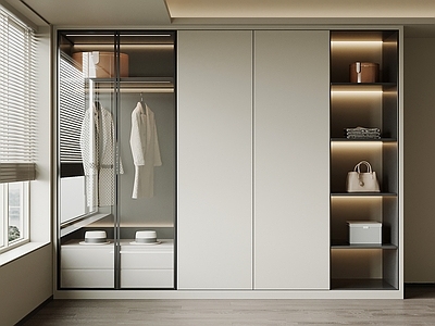 现代衣帽间 衣柜