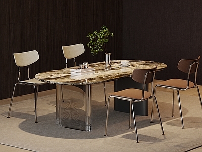 现代极简餐桌椅