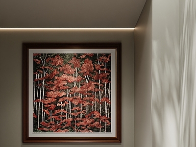 极简挂画 宋式挂画 新中式挂画 红色挂画 中古风挂画 油画