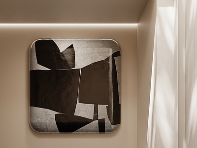 极简挂件 现代极简挂件 墙面挂件 油画肌理画 宋式挂件 茶室挂件