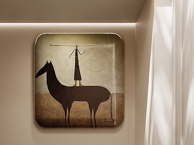 极简挂件 宋式挂件 墙面肌理挂件 现代挂件 茶室挂画 中古风挂画