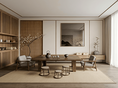 新中式茶室 榻榻米茶室