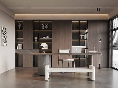 现代简约书房