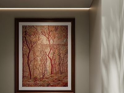 现代简约挂画 美式挂画 法式挂画 中古挂画 轻奢极简挂画 红色挂画