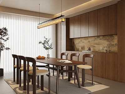 新中式家居餐厅