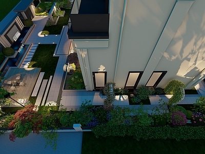 新中式别墅庭院