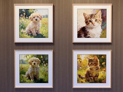 现代简约挂画组合