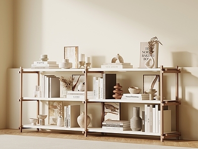 奶油风花架 置物架