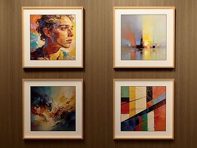 现代简约挂画组合