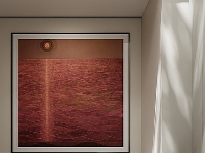 极简挂画 现代极简挂画 抽象画 红色挂画 宋式挂画 茶室挂画