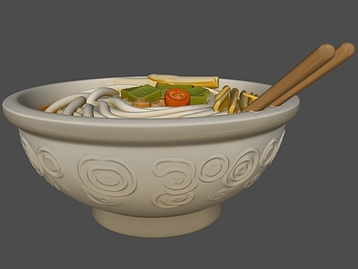 新中式餐具 粉面艺术装置