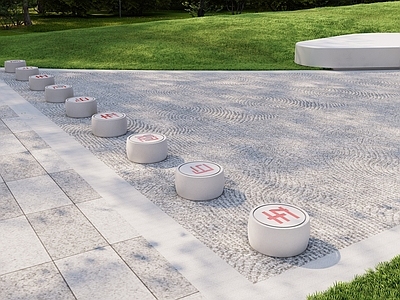 新中式景观石材围挡 文化车挡 象棋车挡 特色车挡 景观车挡 入口车挡石