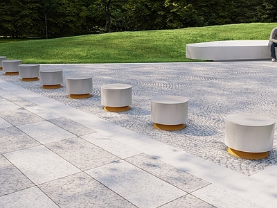 极简主义石材围挡 入口车挡 景观车挡 特色车挡 现代车挡 车挡石