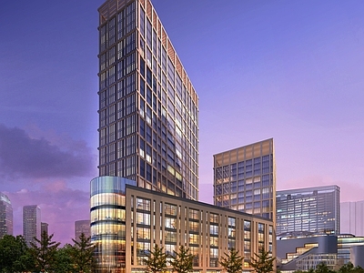 现代主义商业综合体 办公楼 商住楼