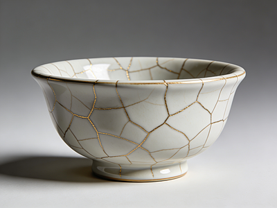 新中式茶具 哥窑瓷器 茶碗 茶杯 瓷器 AI渲染