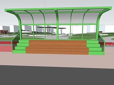 现代主义公交站台