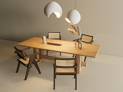 中古风餐桌椅 中古风餐桌椅 原木风餐桌椅