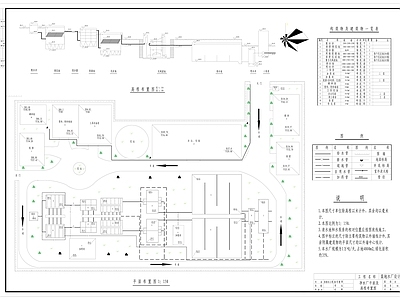 污水提升系统 污水处理 高程图 施工图