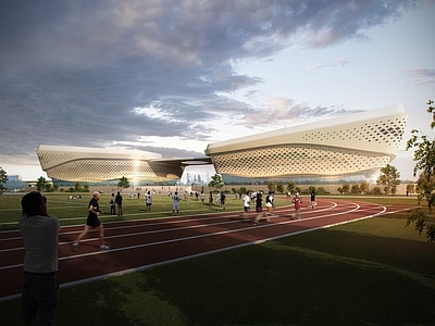 现代主义体育馆外观 体育馆 场馆