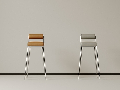 极简吧椅 现代中古吧椅 复古吧椅 极简布艺吧凳 侘寂木吧凳 金属吧凳