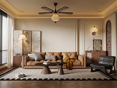 中古风家居客厅