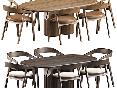 现代简约餐桌椅