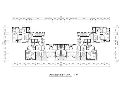 高层住宅 高层住宅户型平面 施工图