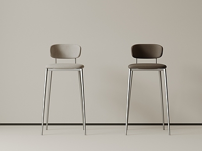 极简吧椅 现代中古吧椅 复古吧椅 极简布艺吧凳 侘寂木吧凳 金属吧凳