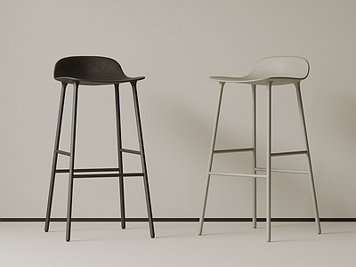 极简吧椅 现代中古吧椅 复古吧椅 极简布艺吧凳 侘寂木吧凳 金属吧凳