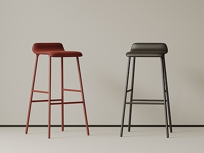 极简主义吧椅 现代中古吧椅 复古吧椅 极简布艺吧凳 侘寂木吧凳 金属吧凳