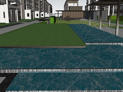 现代简约廊架 住宅廊架 住宅休闲区