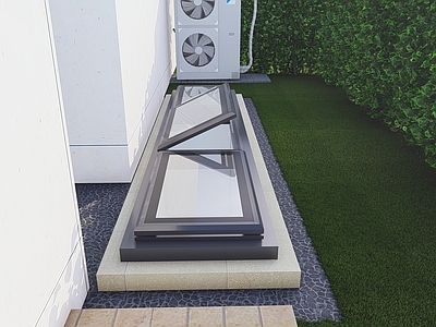 现代简约天窗 采光井上悬天窗 电动智能天窗 别墅采光井天窗