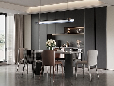 现代简约家居餐厅