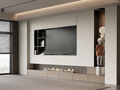 极简电视背景墙