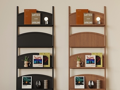 原木风花架 书架 置物架