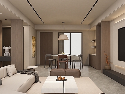 现代简约客餐厅 侘寂客餐厅 现代简约客餐厅 现代客餐厅 奶油风客餐厅 意式客餐厅