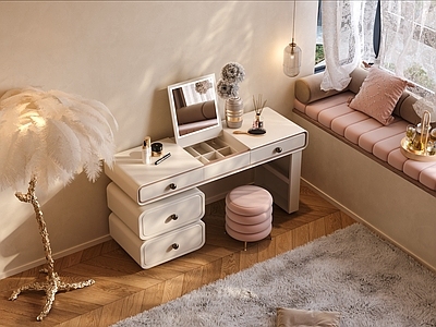 奶油风梳妆台 法式 奶油 高定款 设计师款 中古网红款