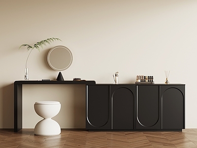 现代极简妆台妆凳