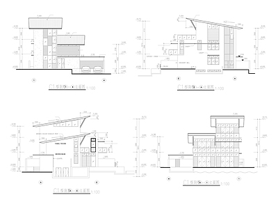 现代别墅建筑 独栋别墅 自建房 施工图
