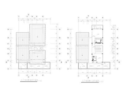 现代别墅建筑 独栋别墅 自建房 施工图