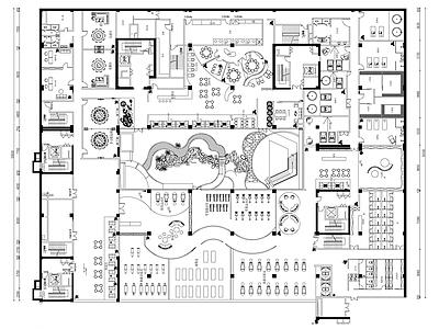 现代其他商业空间 商业空间平面图 施工图