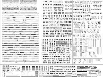 现代灯具图库 灯具图库 施工图