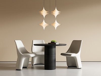 极简休闲桌椅 餐桌椅 圆桌椅 洽谈桌椅 吊灯