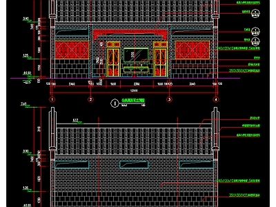 仿古建筑 古建公厕卫生间 公园小型公厕 仿古建筑公厕 施工图